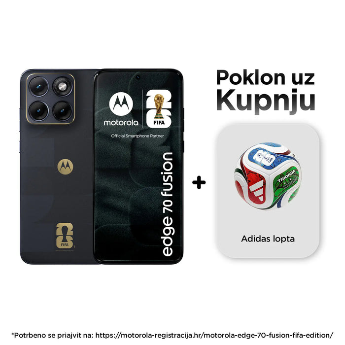 Motorola edge 70 fusion Fifa edition 8 GB 256 GB PANTONE Silhouette (black) + official Adidas lopta WorldCup 26